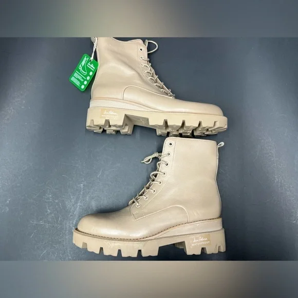 SAME EDELMAN Garret Ivory Leather boots, NEW - Picture 8 of 13